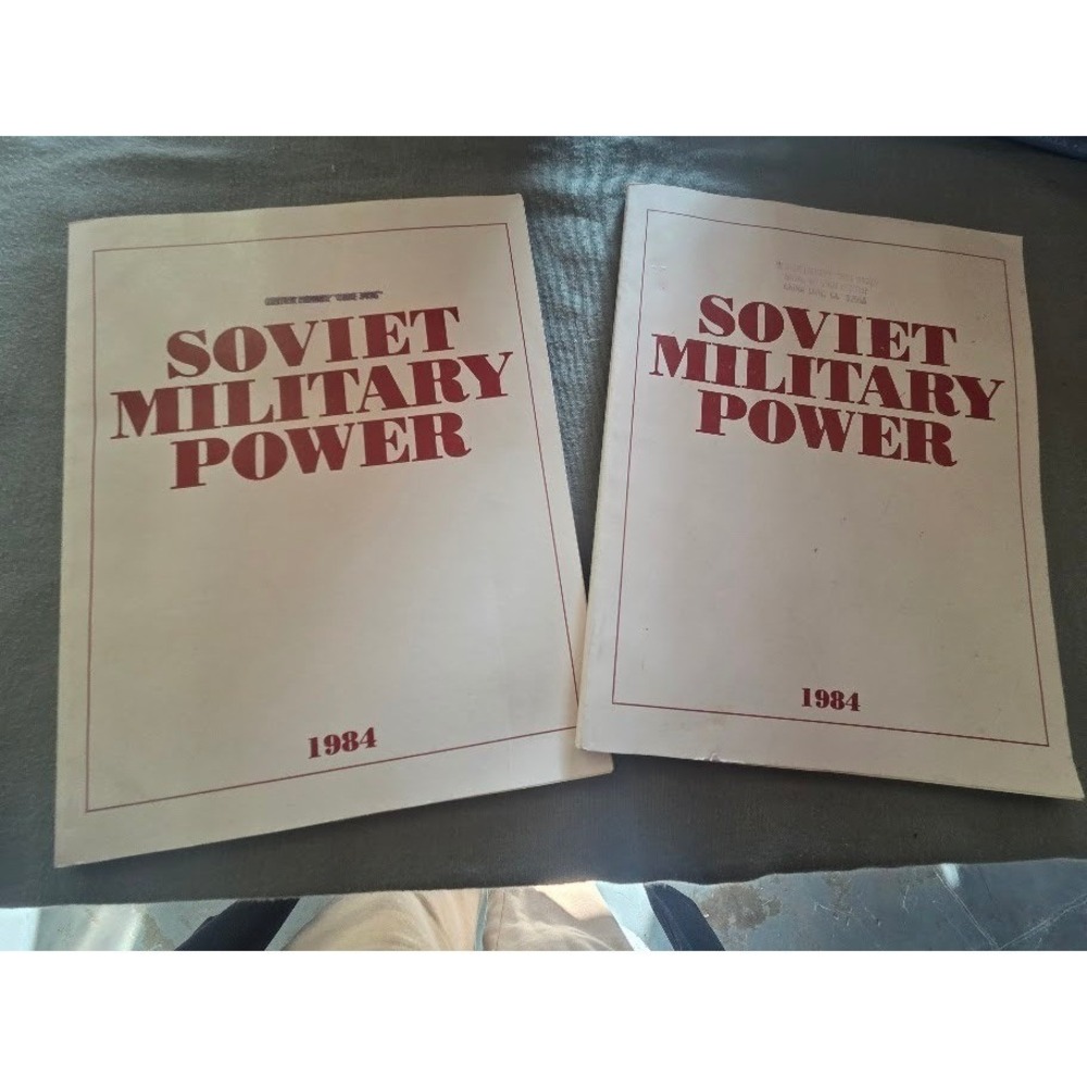 Soviet Military Power 1984 Department of Defense US Government Books Lot of 2